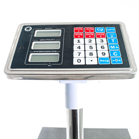 Напольные торговые весы 1000кг/500гр Foodatlas ВТН-1000 (31774) распродажа